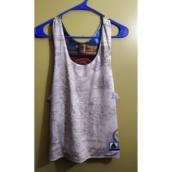 Premium Sportswear Pirate-Themed Reversible Tank S - Picture 3 of 5